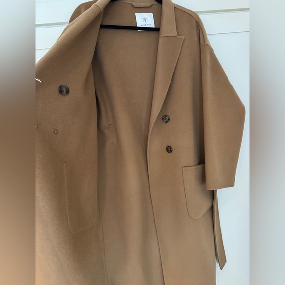 Anine Bing Dylan Coat Camel Cashmere Blend XS - Picture 14 of 17